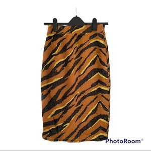 Free People tiger knit skirt